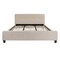 Flash Furniture King Size Beige Fabric Platform Bed & Mattress HG-BM10-20-GG - alternate 10